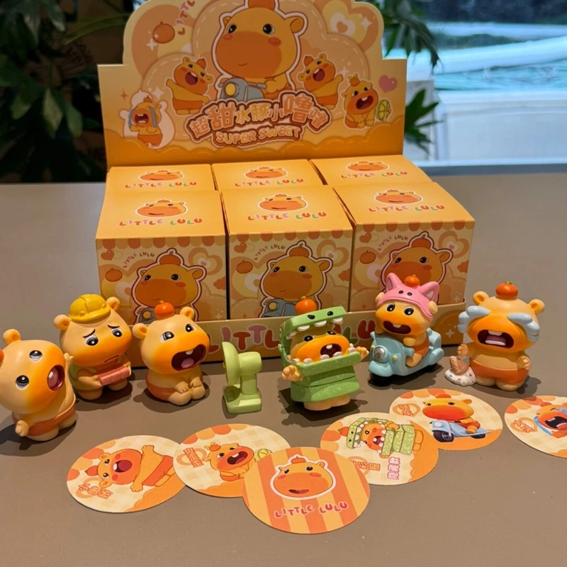 可爱水豚小噜噜礼盒超甜噜噜表情包系列送女生礼物桌面车载摆件