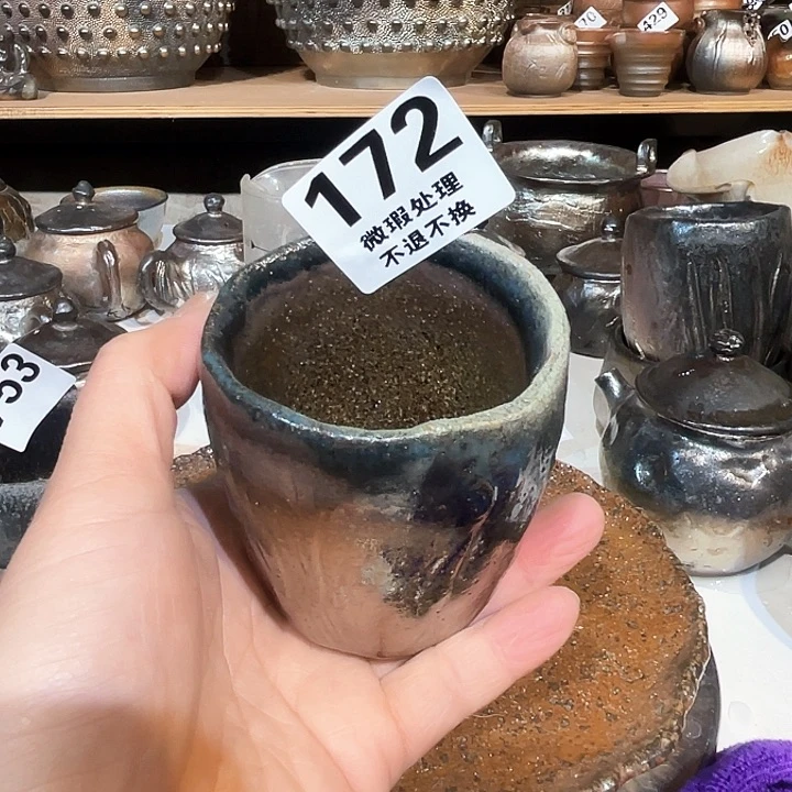 杯高温柴烧陶泥主人杯