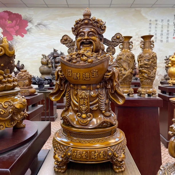 福到财到财神爷摆件玄关大号前台