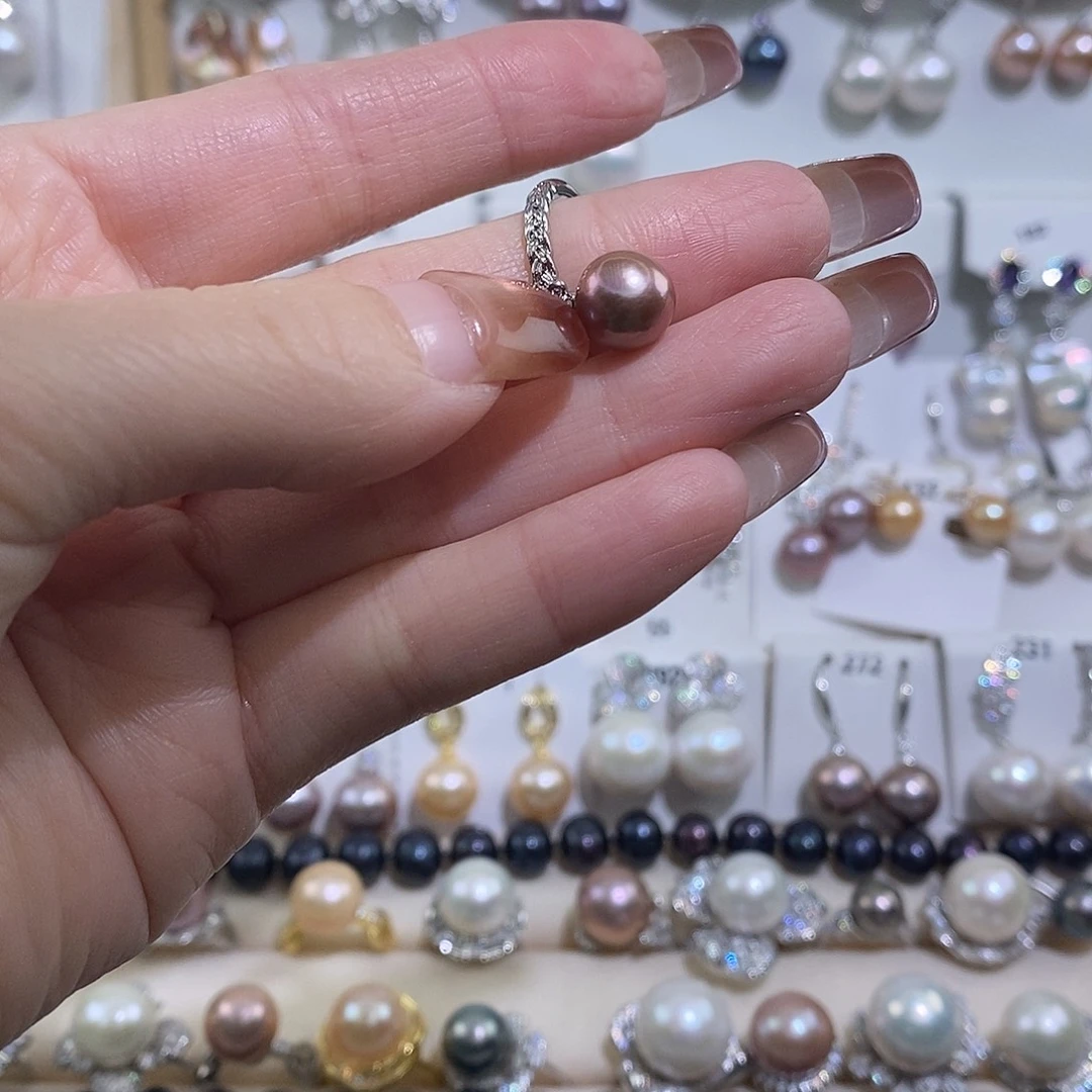 戒指淡水珍珠未镶嵌w9