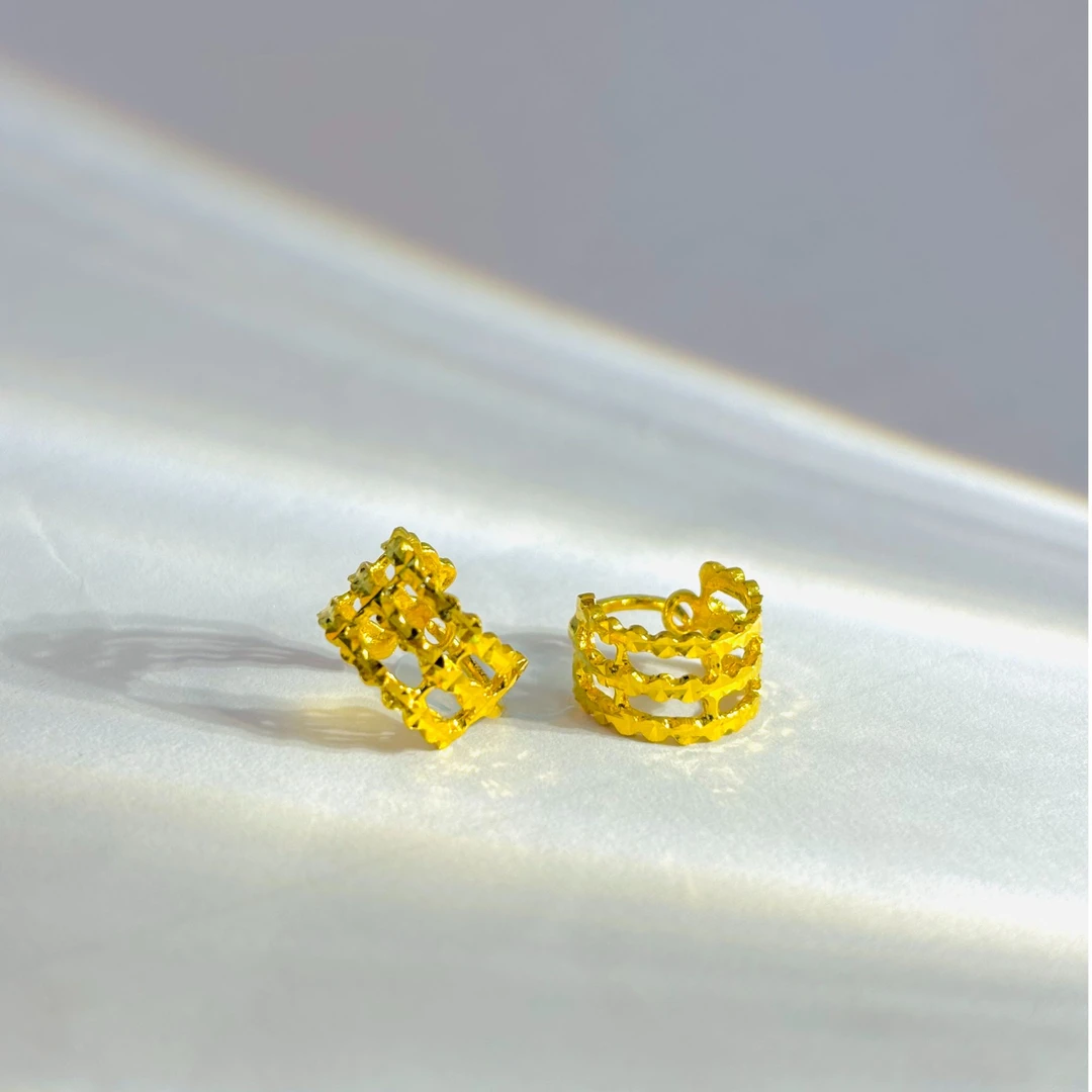 SUNFEEL/赛菲尔足金999镂空黄金耳包礼物推荐