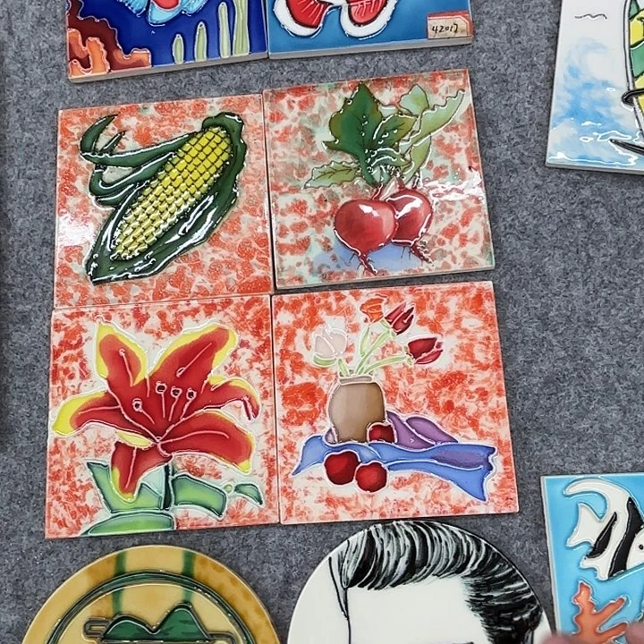 用***4瓷板画瓷板画10/10三组