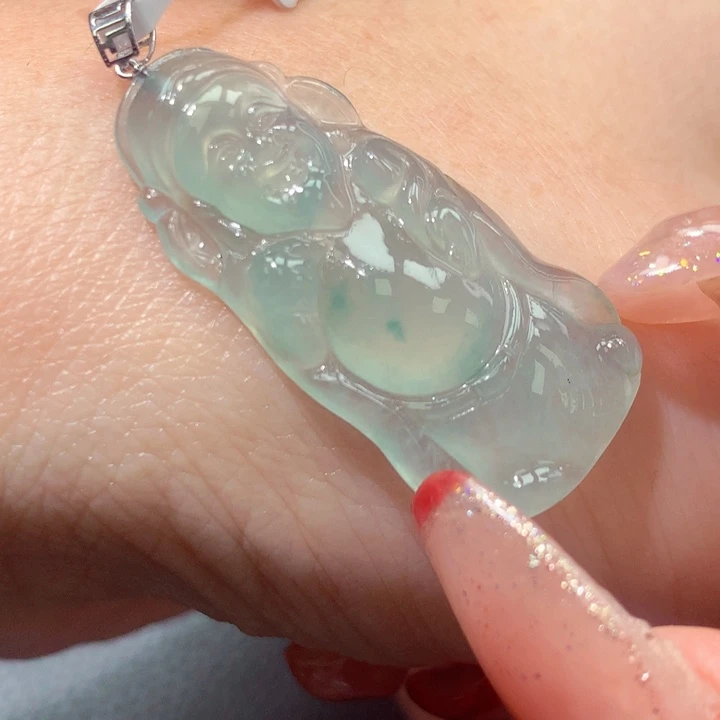 定制翡翠18K金镶嵌翡翠