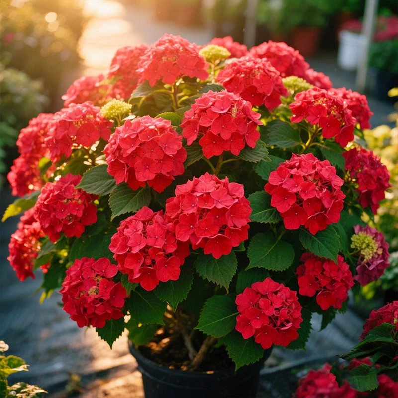 大5加仑 中国红 大花绣球 阳台庭院耐寒耐热老桩可地栽绣球新手