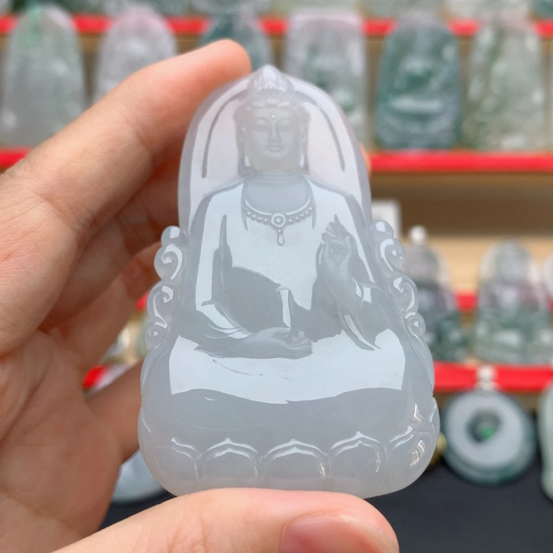 翡翠未镶嵌颈饰素衣