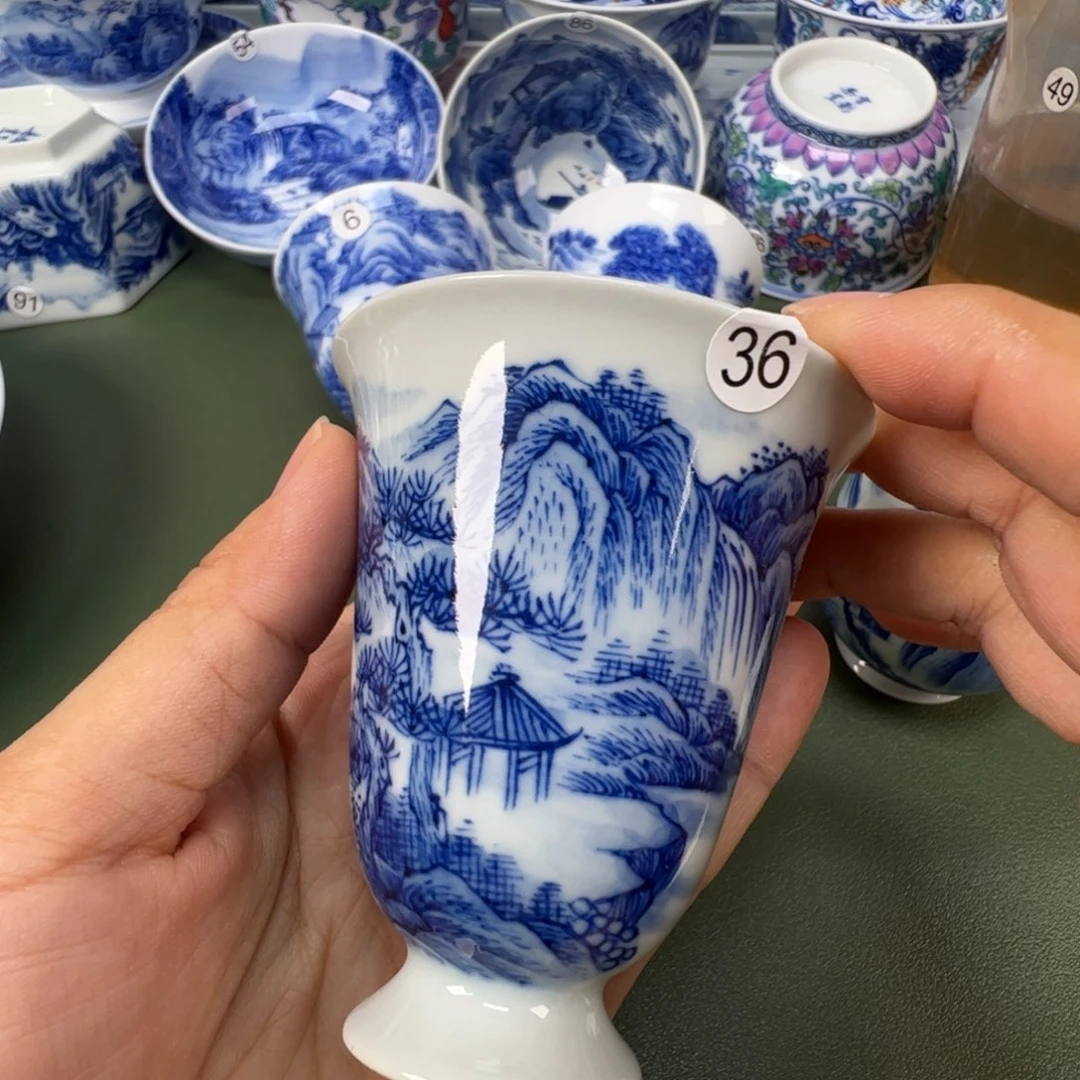 景德镇纯手工纯手绘茶具木木36