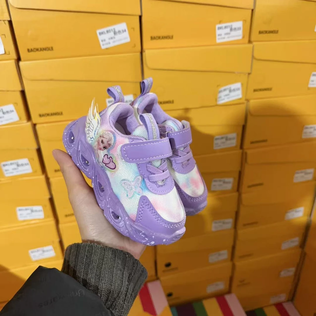 女童2025春季新款软底防滑运动鞋老爹鞋21