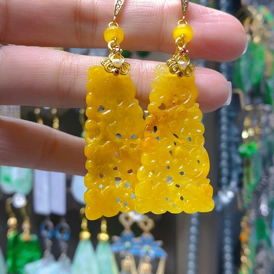 未镶嵌翡翠耳饰翡翠