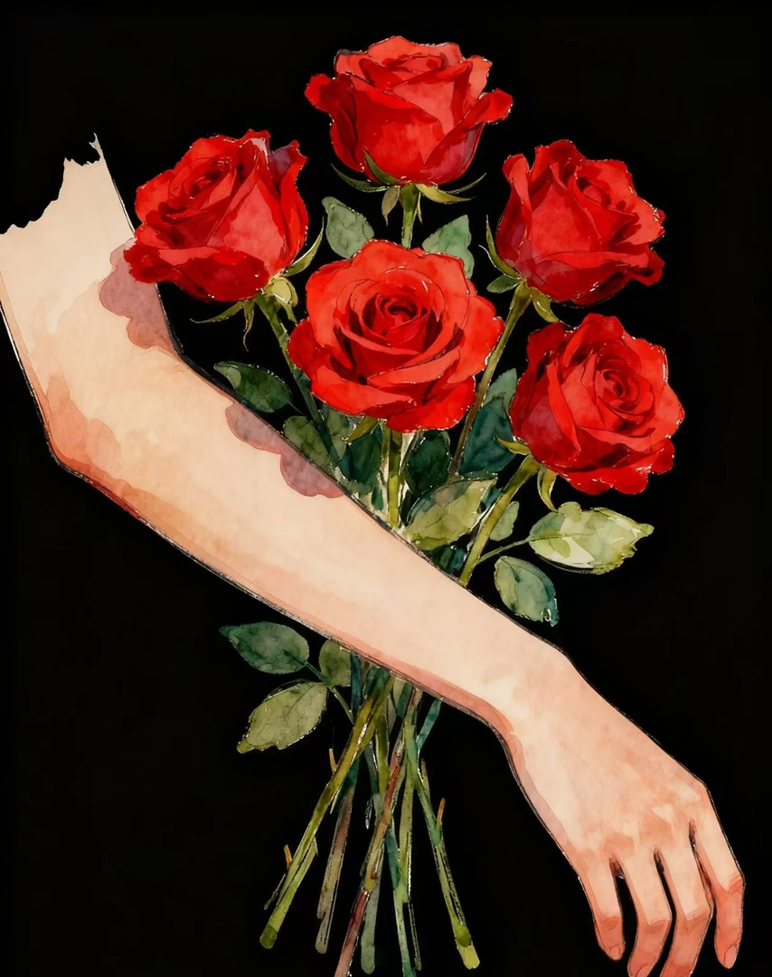 V金 五花 原石原贝 仿真花