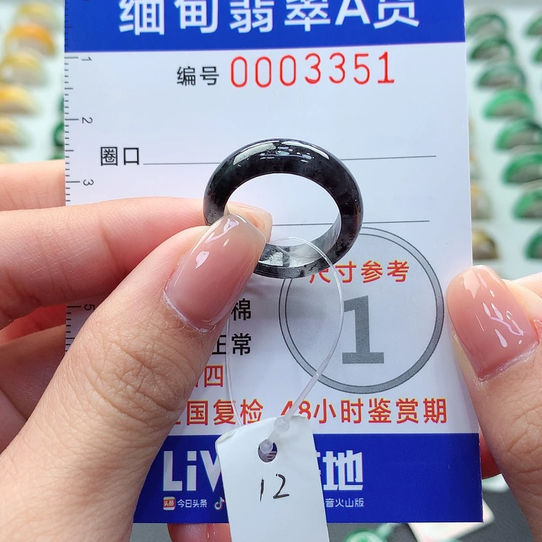 未镶嵌戒圈翡翠12号
