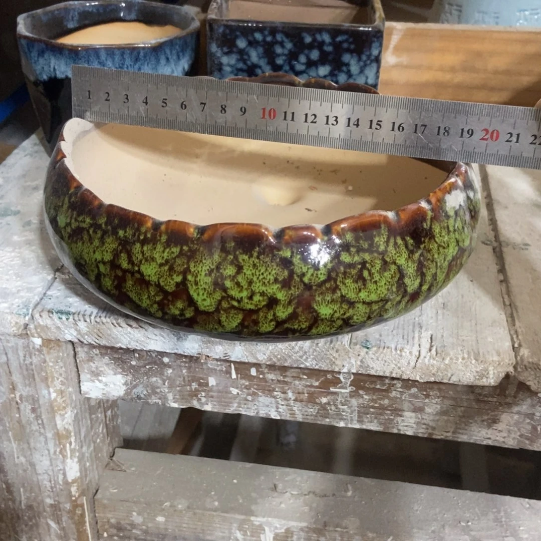 红陶高温陶瓷花盆