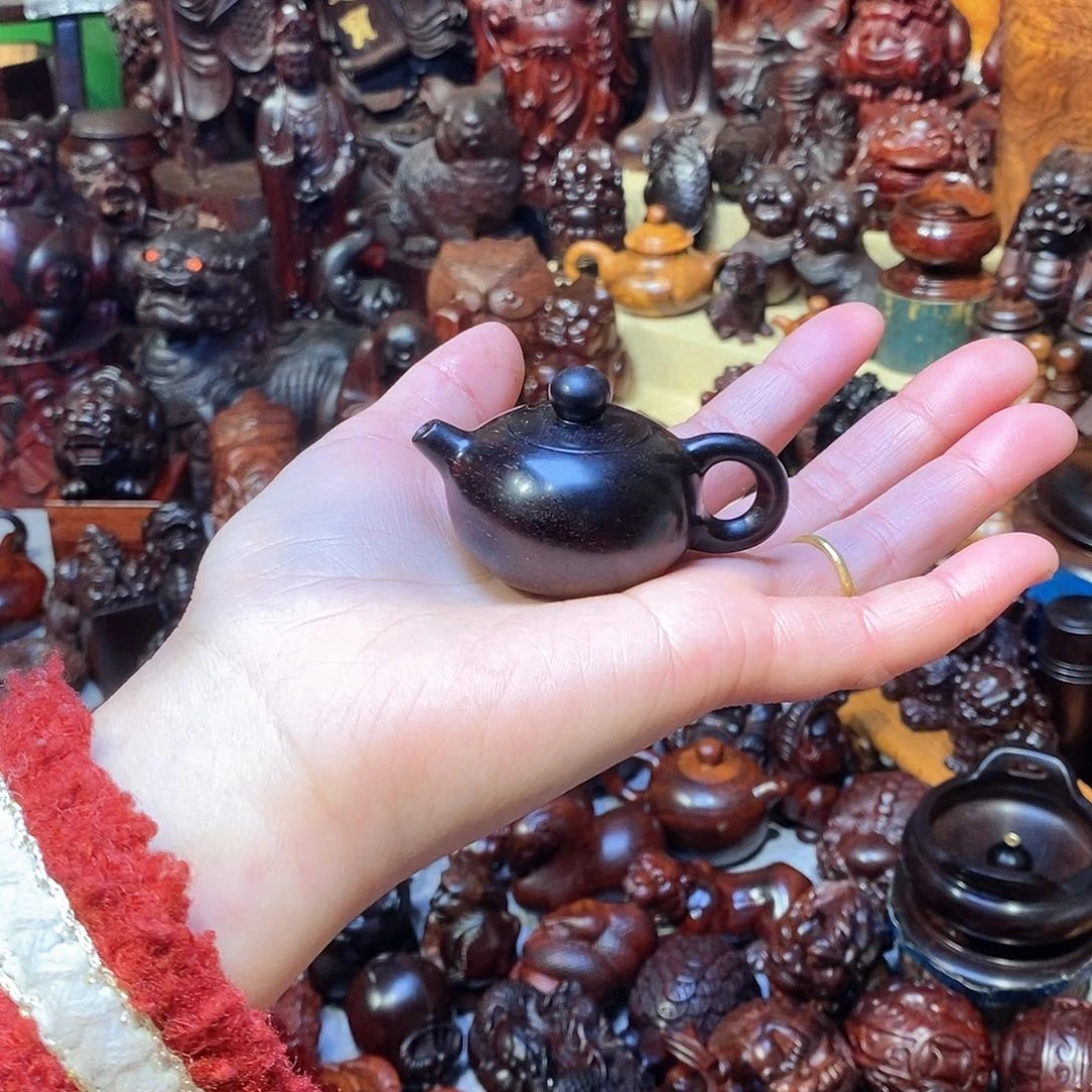 檀香紫檀（小叶紫檀）把把壶