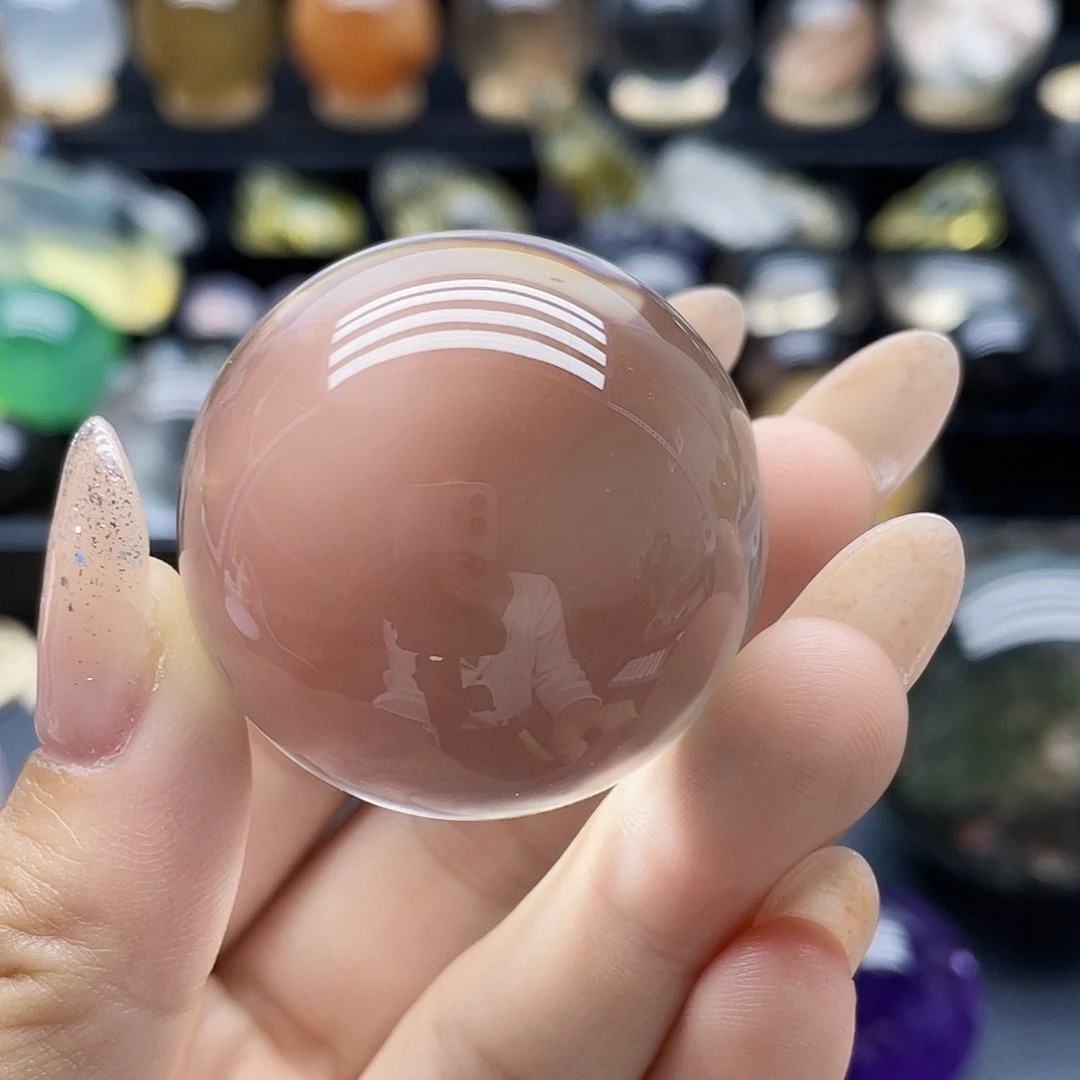 未镶嵌水晶珠宝半成品天然白水晶4cm