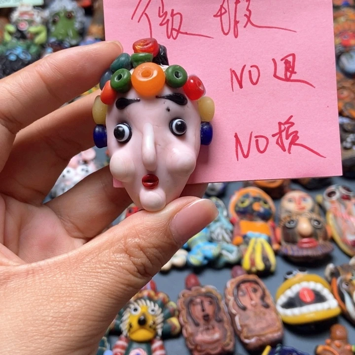 玻璃颈饰印度尼西亚微瑕no退换