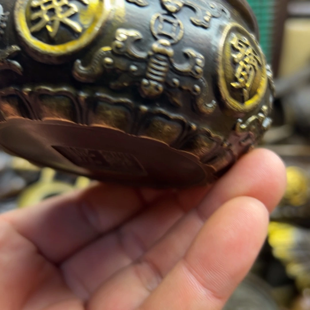 铜摆件欢迎欢迎你