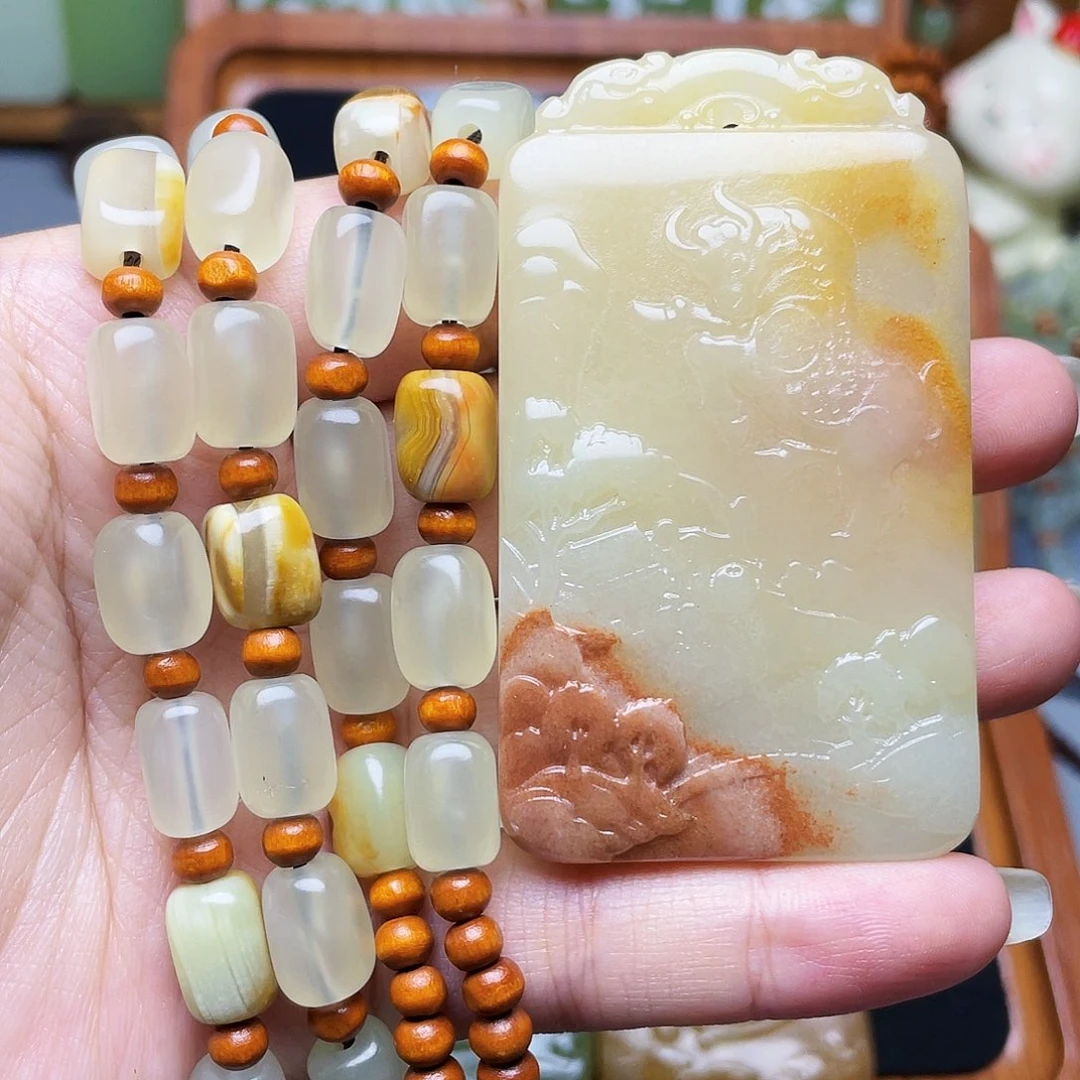 清***肉新疆昆仑山脉料生肖牛牌