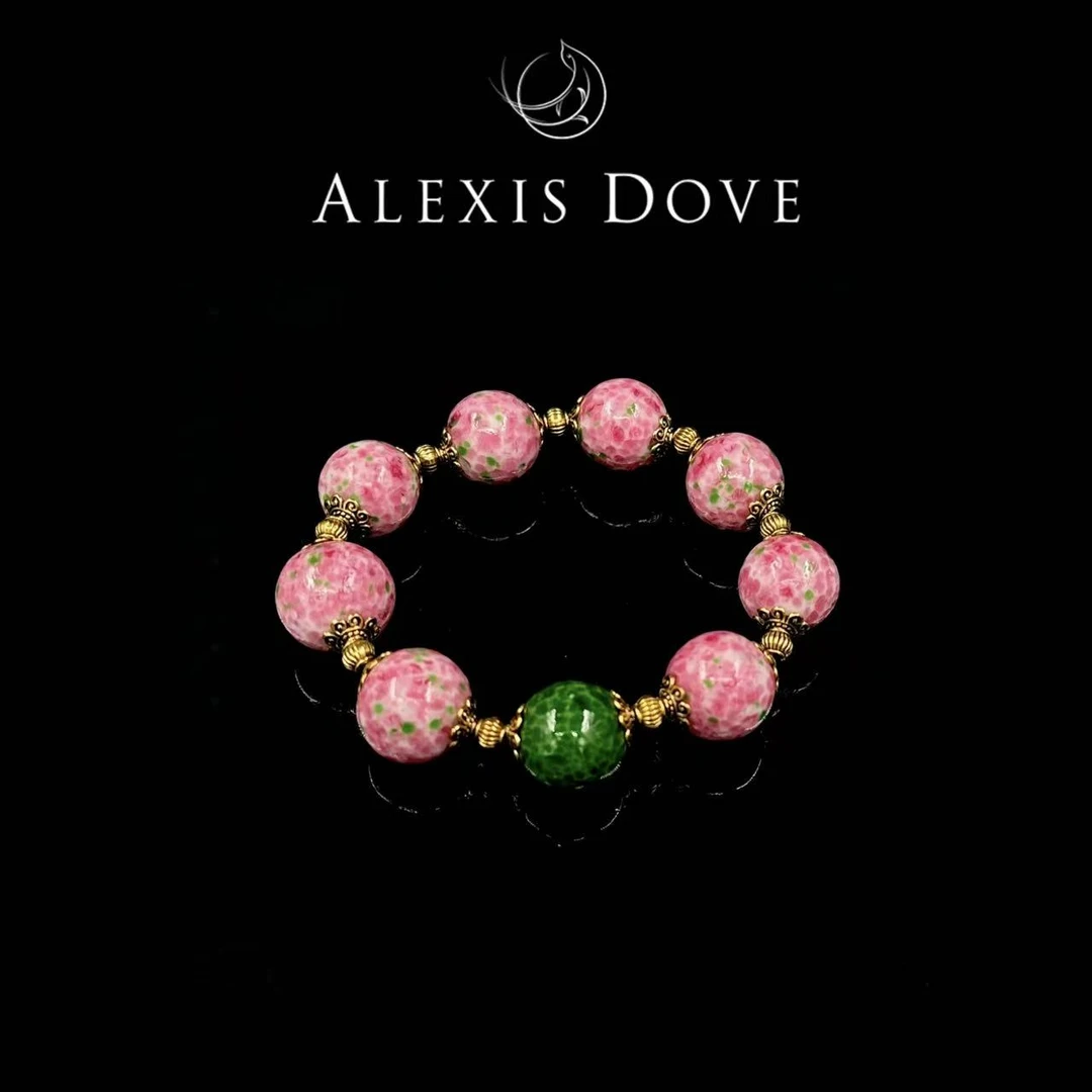 铜合金手链 （青）复古手工气质撞色手链