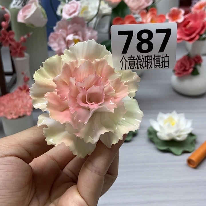 陶瓷手工制作陶瓷花