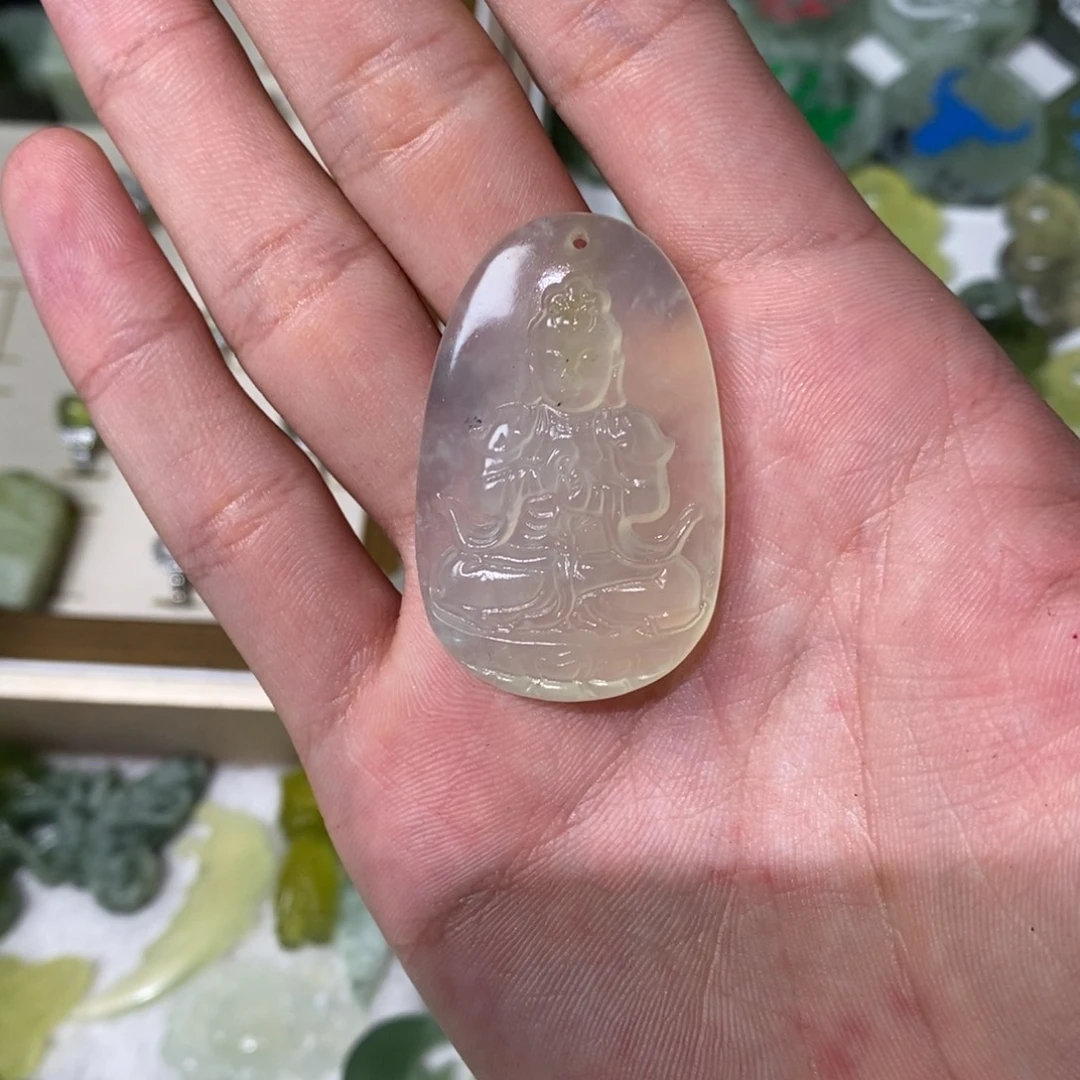 未镶嵌岫玉吊坠(不含链)