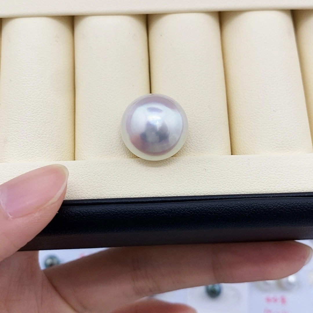 耳饰海水珍珠未镶嵌16mm宝石光澳白