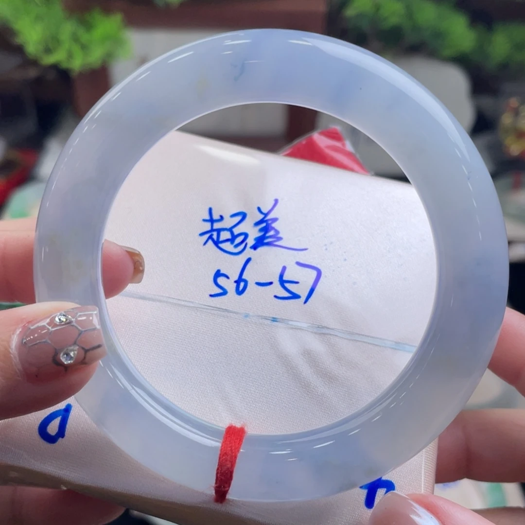 翡翠未镶嵌手镯56.1纯莫奈 老坑种