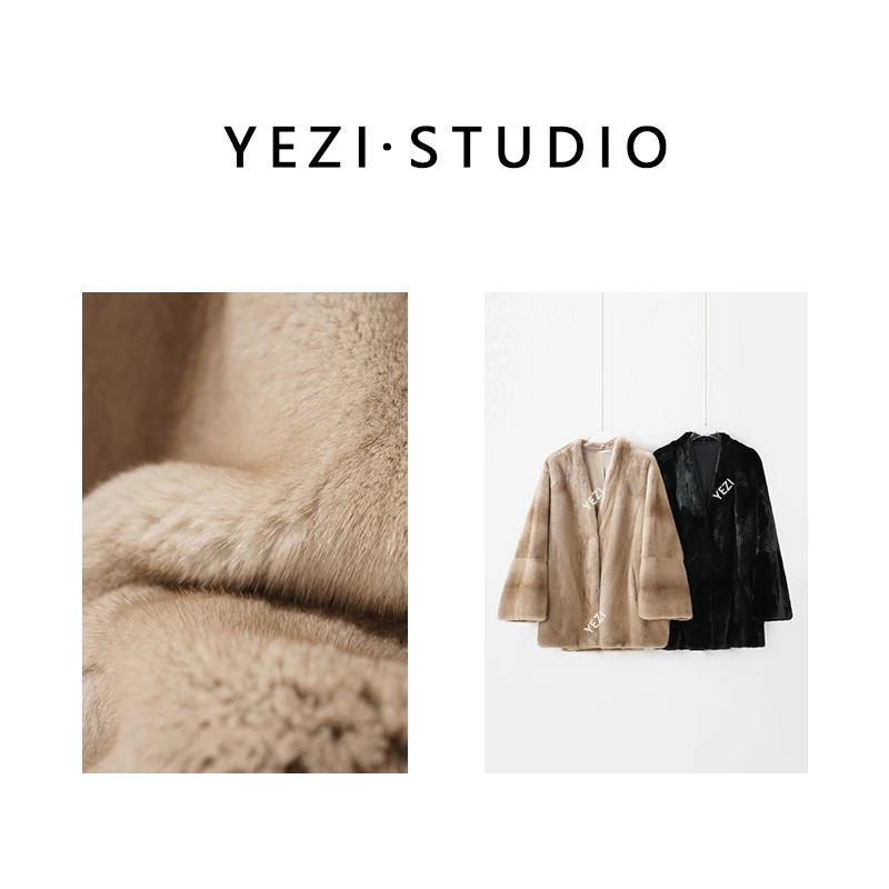 【冰岛极光】芬兰進口天鹅绒小公貂小母貂贵妃袖貂皮草外套25431008