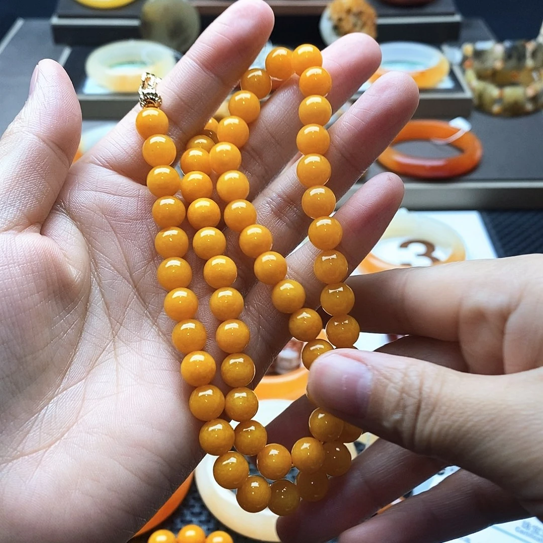 石英质玉（黄龙玉）未镶嵌手镯