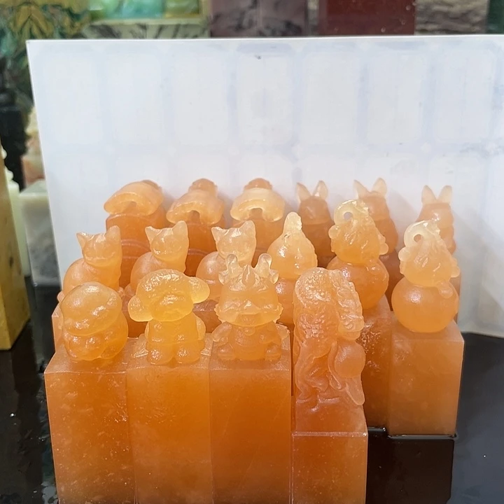 青田石慌**张混合各种石