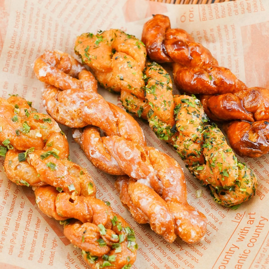 超酥脆手工麻花口味四合一混合装海苔红糖香葱白糖味休闲零食