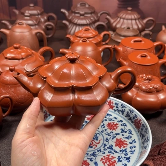 茶壶紫砂田*原矿朱泥220毫升