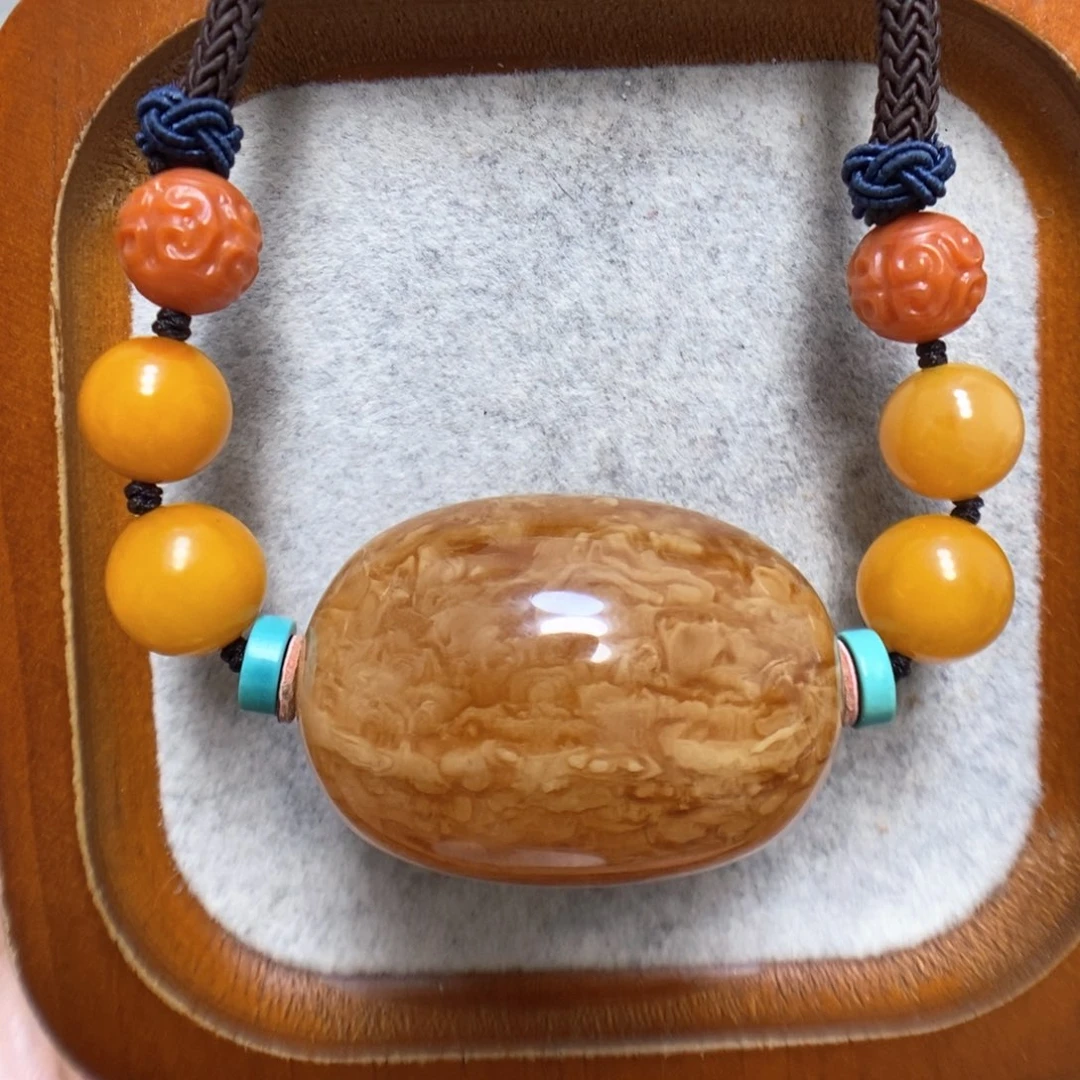 蜜蜡颈饰未镶嵌蜜蜡