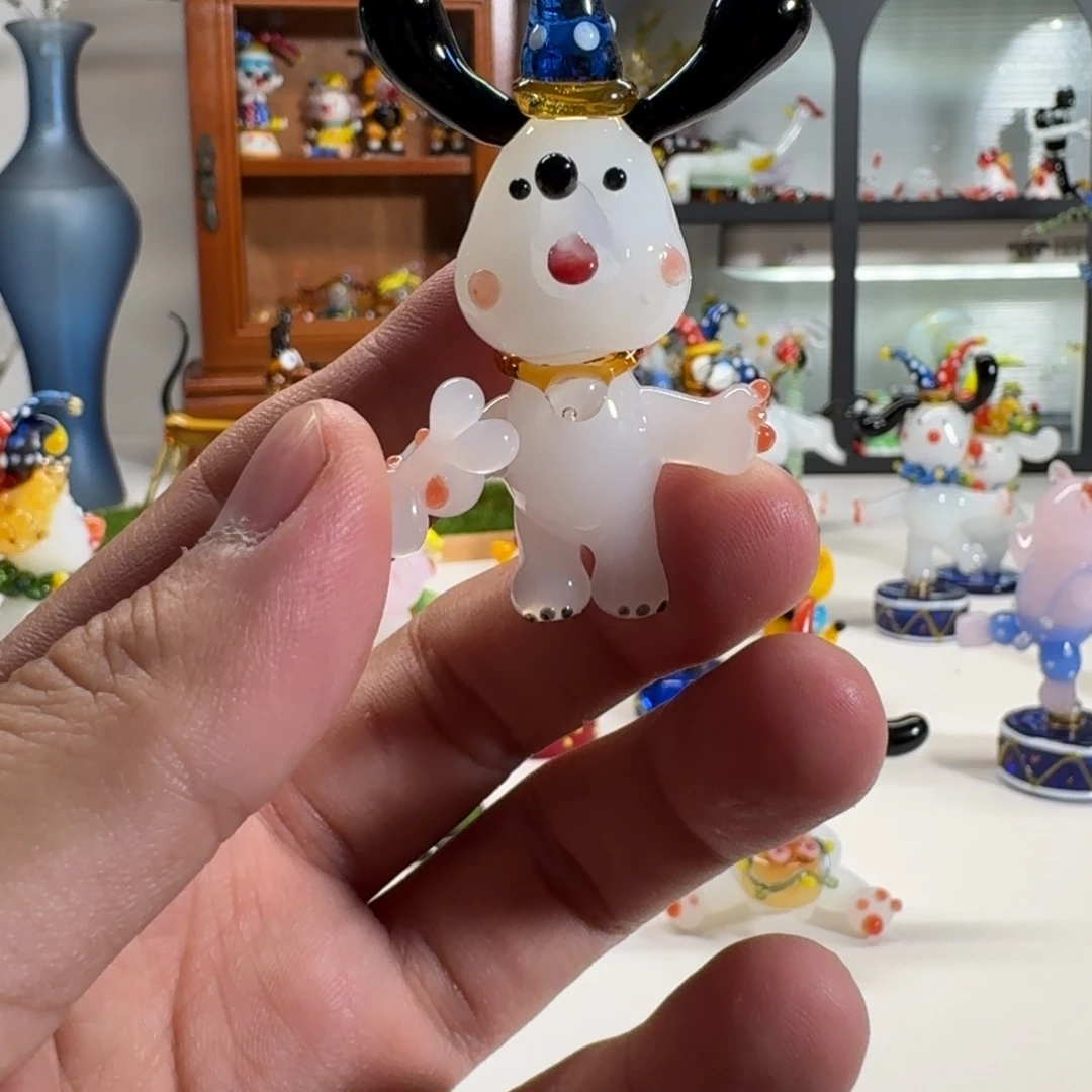 柒***桃手工艺品琉璃小狗