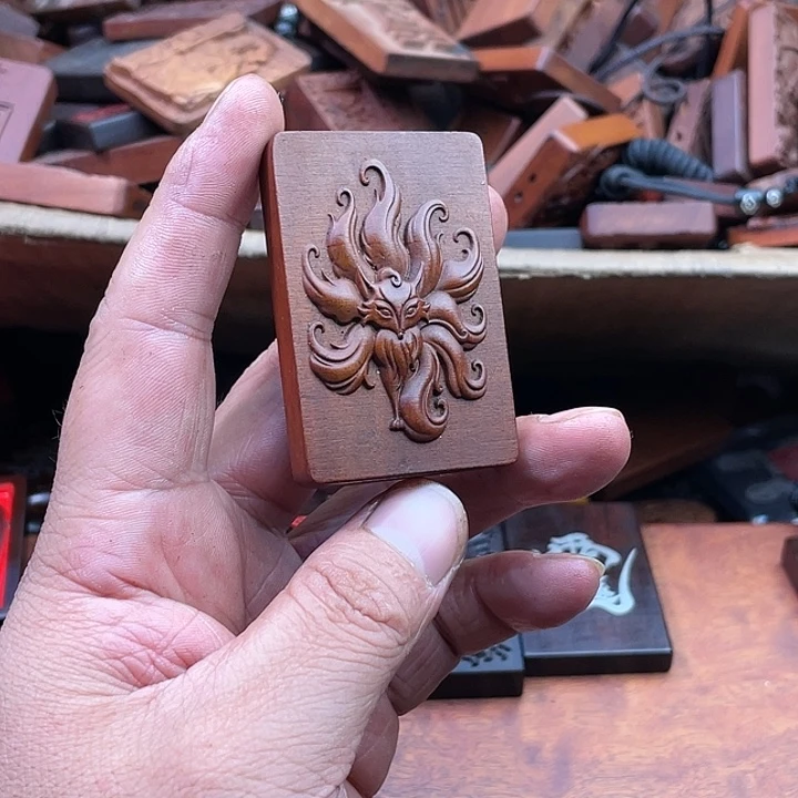 枣木雷击枣木雕刻牌子