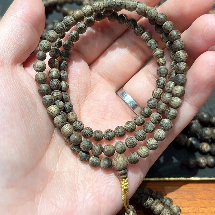 沉香吊坠文莱沉香5.5mm108粒7g