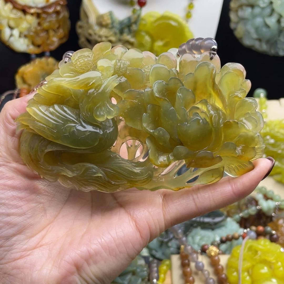 未镶嵌岫玉项链8888