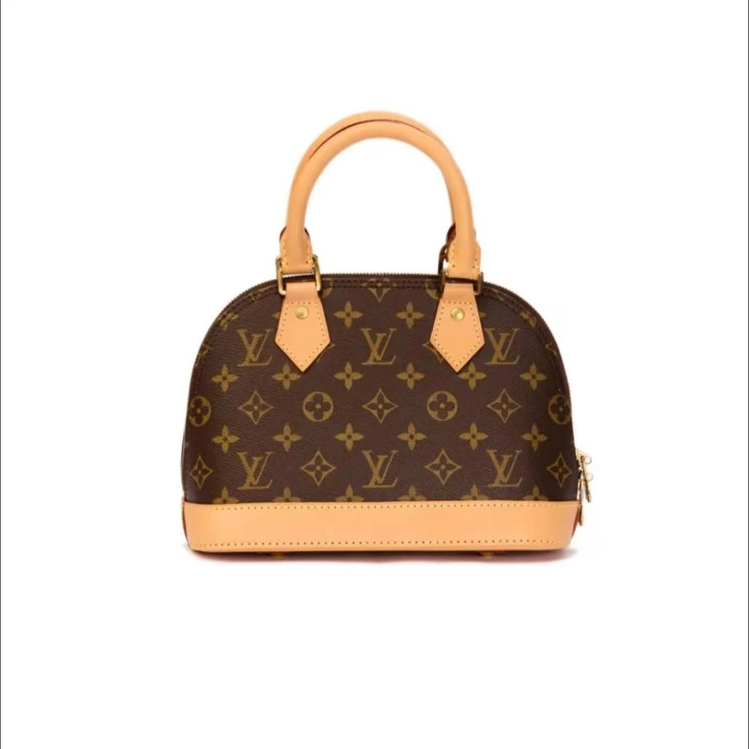 99新 LouisVuitton/路易威登 中古款贝壳BB手提包/植鞣革换新