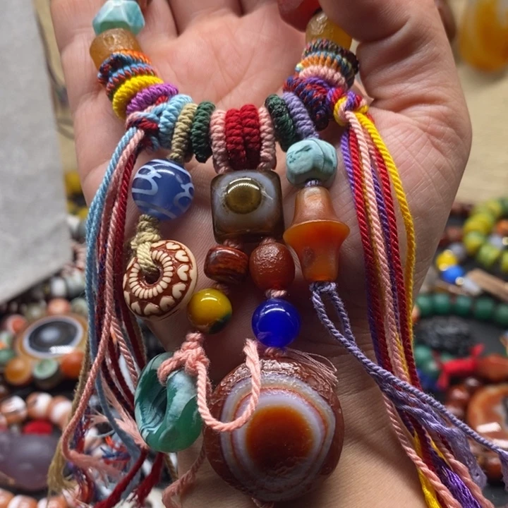 玛瑙/玉髓颈饰未镶嵌黑***楠