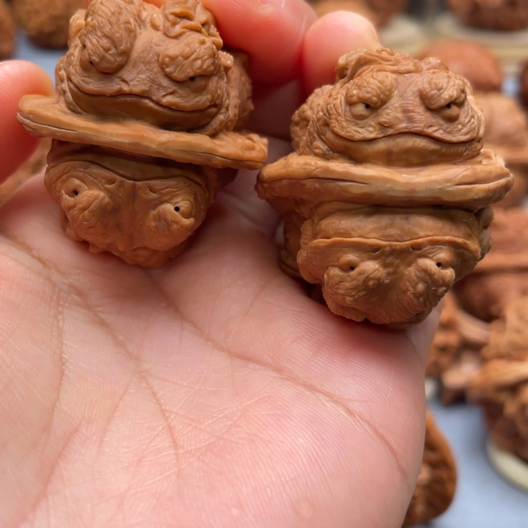 手串/手链核桃金蝉蛤蟆头核桃雕刻核桃