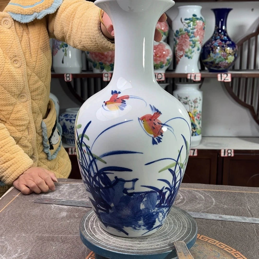 陶摆件景德镇陶瓷棒玉