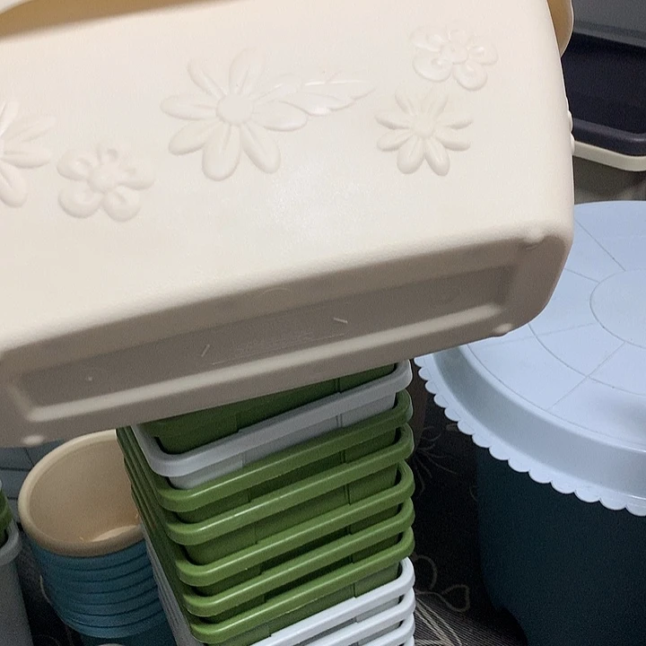 2个370米色浮雕爱丽思菜盆