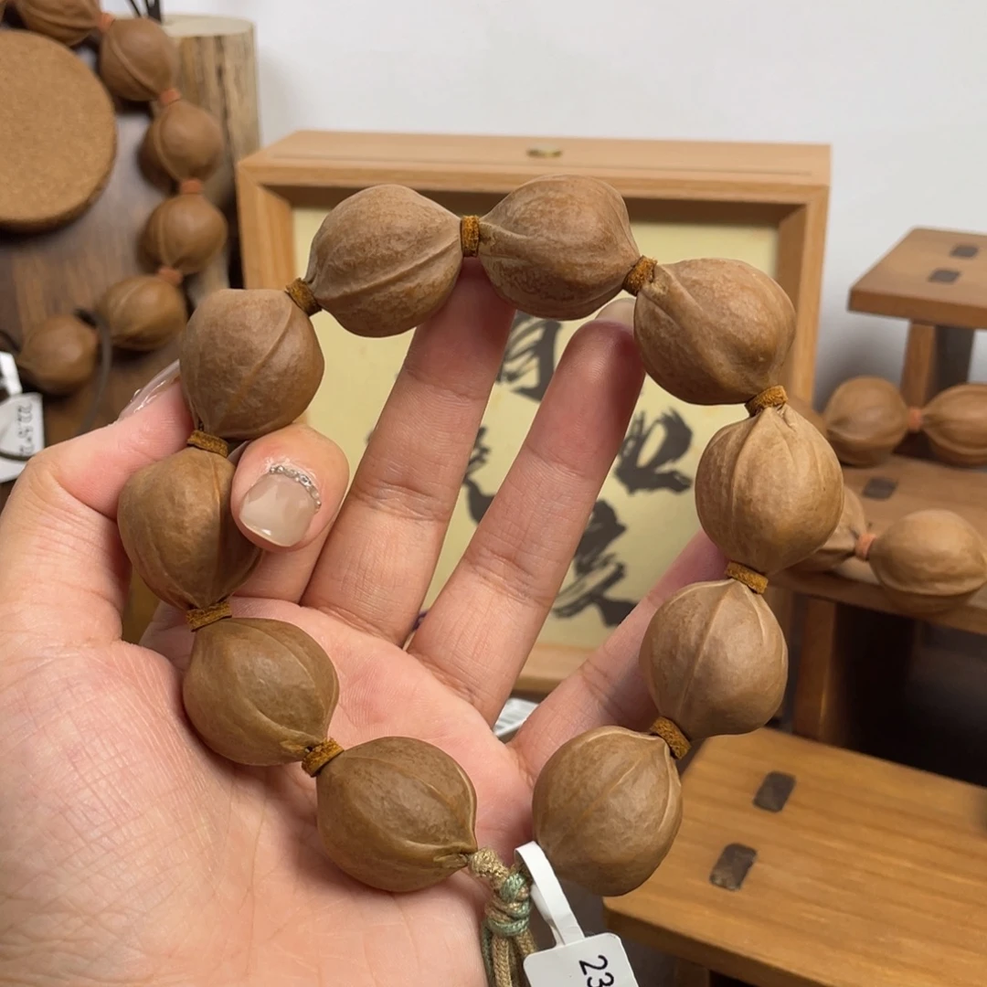 如***意橄榄核手串/手链23*27梅林铁核