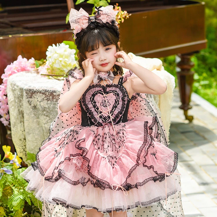 【黑粉美乐蒂】女童洛丽塔公主裙2025新款儿童生日礼服女孩连衣裙
