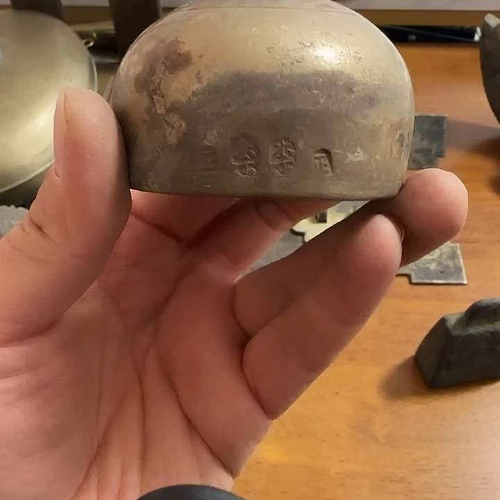 铜铁合金类铜铃铛壳，
