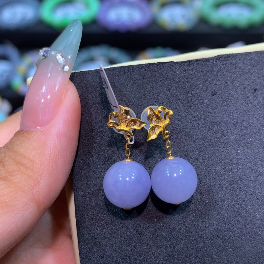 翡翠18K金镶嵌颈饰翡翠