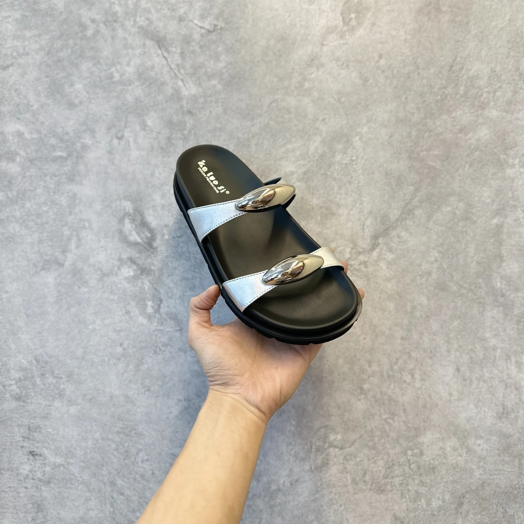 2025新款高品质广州鞋超轻超软厚底小金豆拖鞋巨巨巨舒服百搭年轻