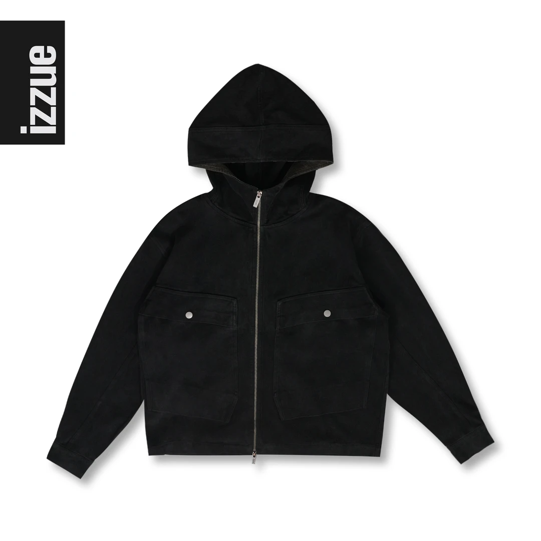 i.tizzue【高端线】秋季长袖新款潮牌重磅百搭时尚宽松型连衣帽卫衣