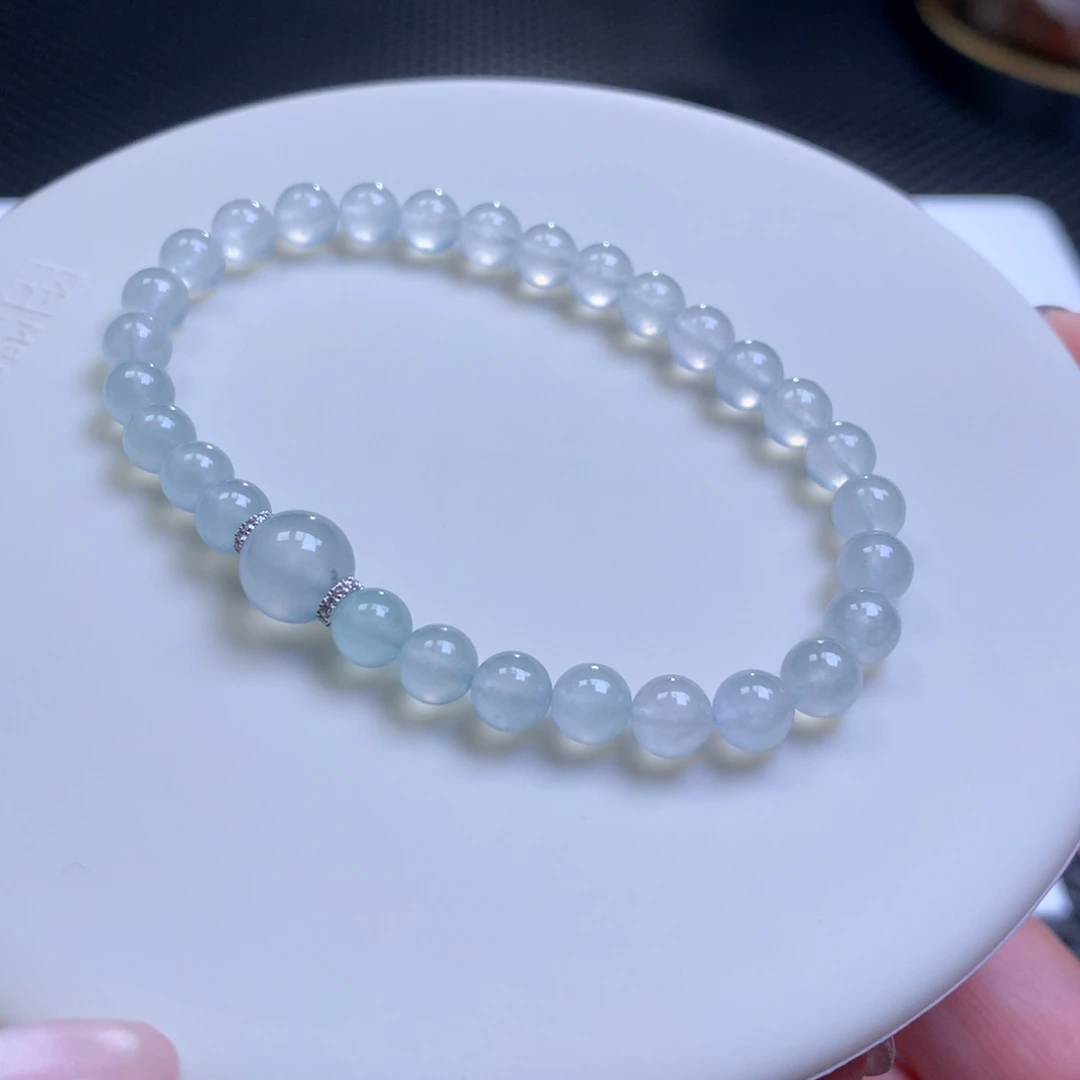 未镶嵌手链翡翠翡翠手串卡5.9
