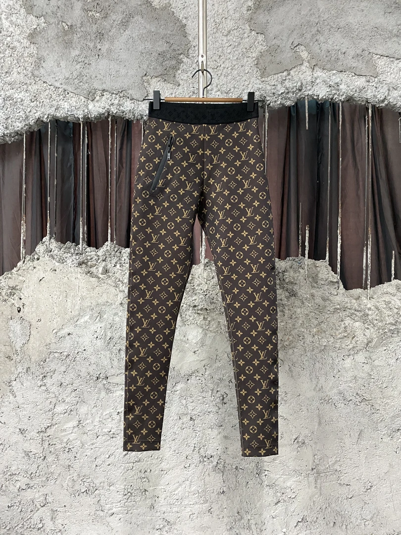 99新 LouisVuitton/路易威登 lv老花瑜伽打底长裤/34码