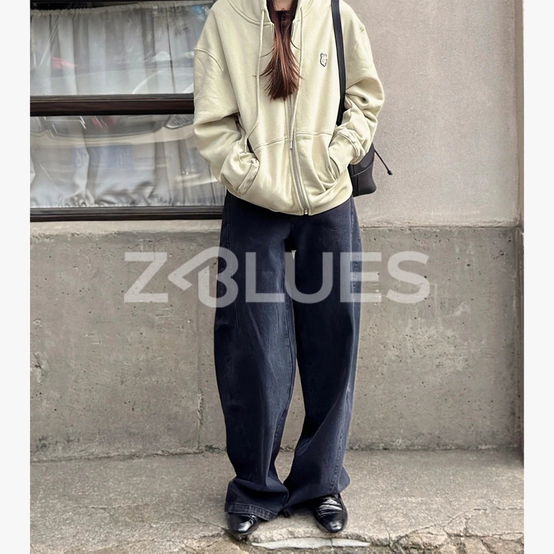 Z.blues【利落牛仔】松弛感水洗轻解构直筒牛仔裤YZYLJR2570