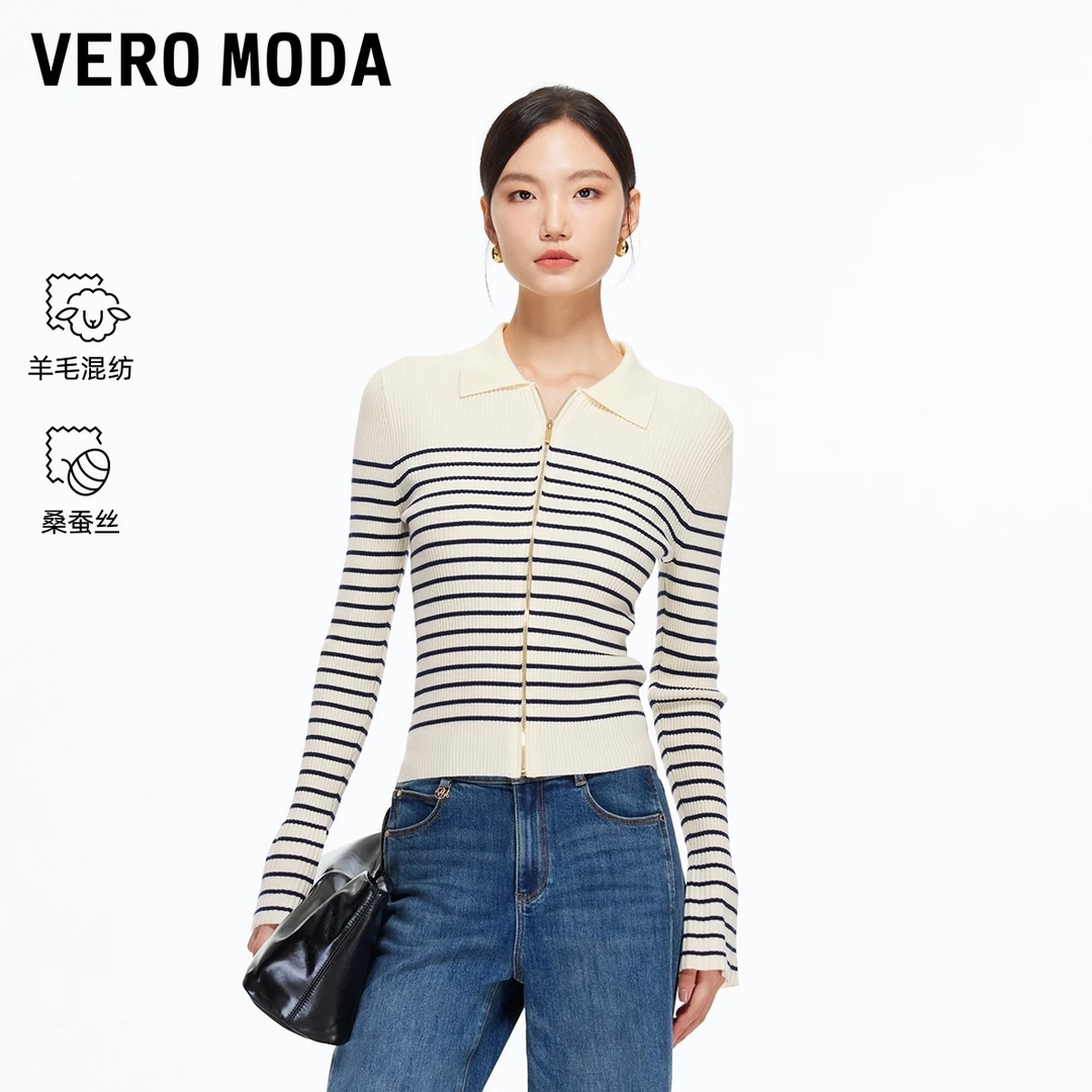 Vero Moda针织衫2025冬季新款含绵羊毛桑蚕丝325424005